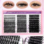 Amazon Europe and America cross-border 30D40D50D segment eyelash false eyelash set new 300 clusters of eyelashes - EY Purple Horizontal AM338P4 Soft Pack-30 Rows-New Style