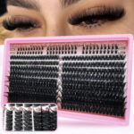 [New Arrival] Amazon EU/US Cross-border Segment Lash False Eyelash Set New Style Single Cluster Lashes - Brown Card Lower 100 Soft Box-20 Rows