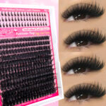 European and American cross-border false eyelashes lower lashes +80D fluffy style segment cluster DIY lashes - Lower lashes +80D fluffy--15 rows