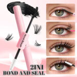 [Special Offer Glue] Segmented Self-Lashing Cross-Border Dual-Head False Eyelash Glue Seal Layer Raincoat Bond+Seal - 1 piece