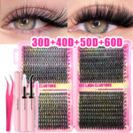 Amazon Best-Selling Asian False Eyelash Set, Wispy Lash Book, Cross-Border Eyelash for European and American Markets, Factory Wholesale - 40 rows lash book 30P+40P+50P+60P