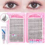 Large Capacity Lazy Three-Step Lash Book Natural Segmented False Lashes Mixed Set Comic Lashes Eyelashes - [Set] Trilogy Lash Book + Small Tweezer