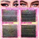 150D High Density Cluster Lash Book - Pink Book 3456-40 Row