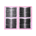 150D High Density Cluster Lash Book - Purple Card Pair Hair 46810D-32 Row