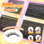 [TEMU Hot Sale] Amazon Cross-border Large Capacity False Eyelash Set for Europe, America, Middle East, Thick Eyelashes for Asian - 3456D Single Box