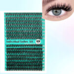Cross-border best-selling single-cluster false eyelashes, Europe, America, and Middle East export cosmetics, exclusive glue and tweezers wholesale, 30P 40P - 30D+40D【320Pcs】