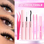 Hot Melt Cluster Eyelash Set for Cross-Border Trade, Large Capacity Eyelash Book, Dense Black Stem, Soft and Curly, European and American Style - Eyelash Tool