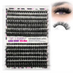 Cross-border large volume thick false eyelashes, fluffy segmented lashes for欧美 style, fluffy and voluminous, export supply eyelashes - [Single Box] 60P+80P(Fluffy)