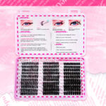 Segmented False Eyelash Kit Cluster 40D60D80D Fluffy Thick Curly Eyelash Extension Kit - 406080 Frizzy Hair
