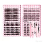 cross border bestseller large capacity 400 cluster lash book wheat spike pure wild autumn maple leaf three piece fishtail mixed dense segmented