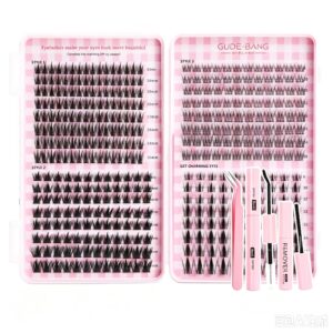 cross border bestseller large capacity 400 cluster lash book wheat spike pure wild autumn maple leaf three piece fishtail mixed dense segmented