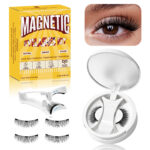 Cross-border best-selling magnetic eyelash portable all-in-one box ultra-natural false eyelashes magnetic natural eyelash curler thick and lush lashes