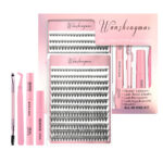 Cross-border new product customized false eyelash tool kit multiple styles personalized thick curly eyelash charm electric eyes