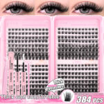 Cross-border Amazon Temu Large Capacity T50 Thick Style Lash Book Glue Tool Set DIY Lash Kit