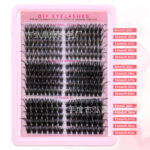 Amazon cross-border DIY single-cluster false eyelashes 50D+80D+120D mixed 250 clusters curly false eyelashes