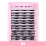 Qingdao Pingdu large-capacity lash book single-cluster false eyelashes 50D60D80D100D segmented thick cluster set