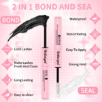Cross-border 40D brown segment false eyelashes mixed DIY large capacity thick curly self-lash hot melt cluster manufacturer