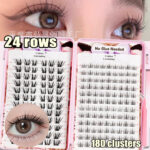 Cross-border best-selling false eyelashes, glue-free small xinzi camellia large-capacity lash book, glue-free wear, lightweight and comfortable
