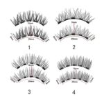 Cross-border foreign trade Amazon temu magnetic false eyelash kit segmented glue-free factory supply convenient foreign trade style