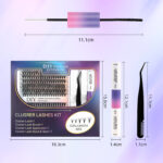DIY Sectional False Lashes 12 Rows Large Capacity Set False Lashes 30D40D Combination Hot Melt Lash Set
