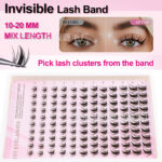 Cross-border best-selling false eyelash set DIY self-lamination autumn maple leaf segmented single cluster soft fine stem large capacity