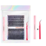 Amazon Best Seller Thick False Eyelashes Single Cluster Natural 30D/40D Hot Melt Flower Eyelashes DIY Segmented Lashes