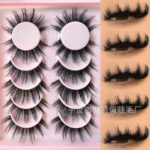 Cross-border bestseller, 6 pairs of false eyelashes, thick and fluffy, source factory