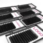 Handmade black dense false eyelashes, natural and soft, optional thick round hair, single-root planting, beauty salon false eyelashes round hair