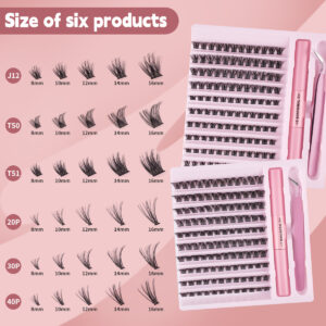 Cross-border DIY false eyelashes hot melt cluster single-cluster self-lash extension wholesale foreign trade segmented eyelashes Europe and America