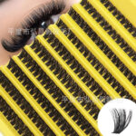 Cross-border bestseller 30-100D cluster lashes, factory stable supply, European and American segmented curly
