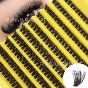 Cross-border bestseller 30-100D cluster lashes, factory stable supply, European and American segmented curly