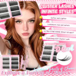 European and American best-selling eyelash book 30D-100D thick European and American large-capacity mixed eyelashes hot-selling Amazon eyelash book