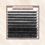 Cross-border DIY false eyelashes fluffy D-curve 30P 60P 80P 100P hot-melt cluster lashes European and American wholesale