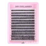 Hot-selling Amazon cross-border EU/US fake eyelash set 30D 40D 50D 60D 80D single-cluster 3D hot-melt flower lashes