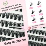 DIY Cross-border Segmented Eyelash Extension Book, Large Capacity Mixed Pack, Thick and Curled, Hot Melt Single Cluster Eyelashes, Factory Wholesale