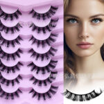 Cross-border European and American style false eyelashes, 7 pairs, thick, natural, curly, cross-border source factory false eyelashes