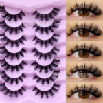 Cross-border European and American style false eyelashes, 7 pairs, thick, natural, curly, cross-border source factory false eyelashes
