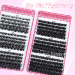 Cross-border bestseller lash book large capacity 600 clusters lash book 30/40/50/60/80/100D individual false eyelashes