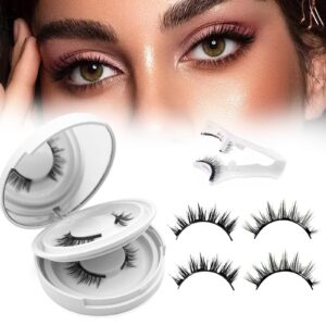 Cross-border best-selling magnetic eyelashes, little devil natural style, glue-free, reusable, upgraded magnetic false eyelashes