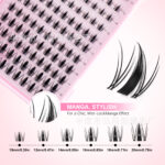 TK cross-border hot-selling DIY false eyelash set, autumn maple leaf transparent band 10-20mm mixed length lash book tool