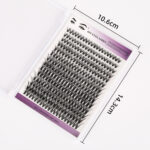 European and American cross-border dense large-volume 280 clusters D-curve DIY eyelashes segmented single-cluster lash extension wholesale