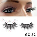 Overseas trade cross-border dense curly seven pairs pink blister box, fiber false eyelashes, wholesale European and American eyelashes long