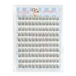 Glueless false eyelashes large capacity fishtail fairy mixed whole cluster lazy three-step natural simulation BQI eyelashes