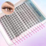 European and American cross-border false eyelash set, Amazon 168 clusters natural style triple fishtail lashes, large capacity