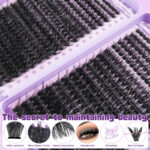 Overseas cross-border hot-selling large-capacity eyelash book tool set, thick DIY segmented bestseller 80D100D eyelash book