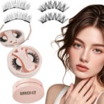 Magnetic Eyelashes Magnetic False Eyelashes Integrated Box Set Little Devil Fox Style Glue-Free False Eyelashes Cross-Border Factory Wholesale