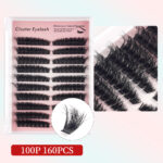 Cross-border DIY segmented 10-row lashes, fluffy natural thick 30--100Pcs series 3D false eyelash extension