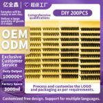 200pcs DIY Lash Clusters OEM ODM Custom Eyelash Supplier
