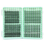 European and American cross-border best-selling false eyelash set, wheat ear pure wild autumn maple leaf triple fishtail 400 cluster eyelash book