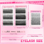 European and American best-selling eyelash book 30D-100D thick European and American large-capacity mixed eyelashes hot-selling Amazon eyelash book
